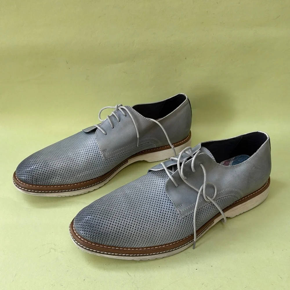 Grayish blue English Laundry leather shoes